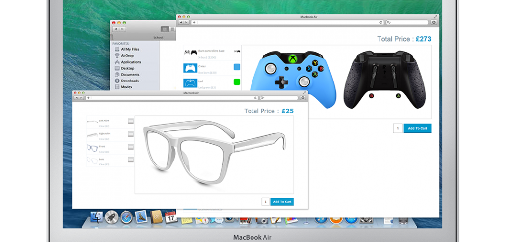 Woocommerce product configurator screenshot