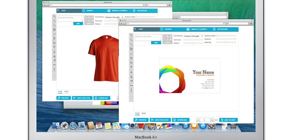 Woocommerce HML5 Product Designer screenshot