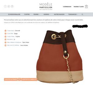 custom bags Modele Particulier