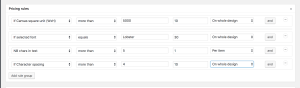 pricing table 1