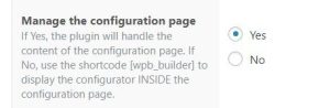 VPC manage configpage