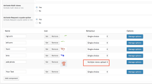 Admin view of Multiviews Upload behaviour