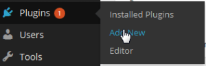vpc plugins menu add new