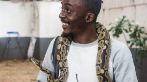 adeniran with snake scaled