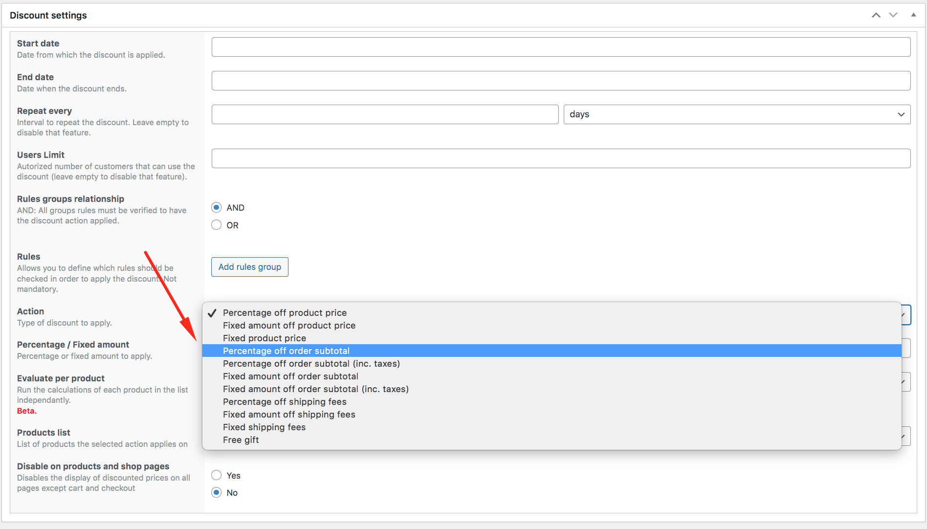 How to create WooCommerce Discount Percentage