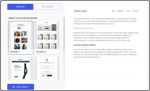 Email customizer preview