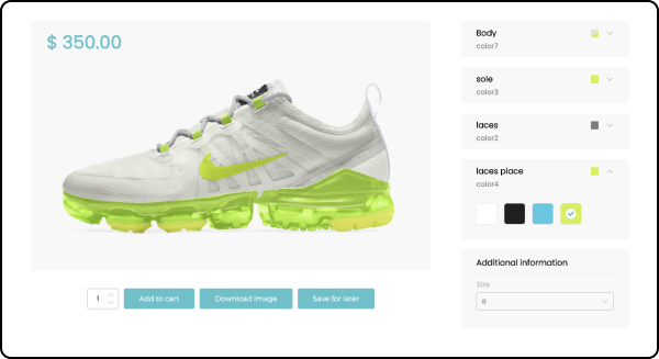 Visual Product Configurator for Woocommerce